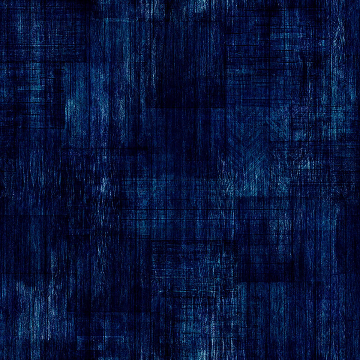 Image of Into The Woods Wood Texture Dark Denim quilting cotton fabric by Morris Creative Group for QT Fabrics. Features printed wood texture on a blue background. Cute Little Fabric Shop.