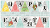 Egg Hunt Happy Easter Bunting Panel Blue Easter Fabric - PD17142 - Riley Blake Quilting Cotton Fabric