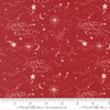 Image of Silent Night Holy Night Skies Crimson quilting cotton fabric by Watercolour Heart for Moda Fabrics. Features stars on a red background. Cute Little Fabric Shop.