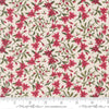 Image of Silent Night Star of Bethlehem Lamb quilting cotton fabric by Watercolour Heart for Moda Fabrics. Features flowers on a cream background. Cute Little Fabric Shop.