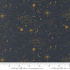 Image of Silent Night Holy Night Skies Holy Night quilting cotton fabric by Watercolour Heart for Moda Fabrics. Features stars on a black background. Cute Little Fabric Shop.