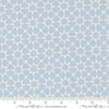 Image of Silent Night Star Mosaic Sky quilting cotton fabric by Watercolour Heart for Moda Fabrics. Features stars on a blue background. Cute Little Fabric Shop.