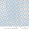 Image of Silent Night Star Mosaic Sky quilting cotton fabric by Watercolour Heart for Moda Fabrics. Features stars on a blue background. Cute Little Fabric Shop.