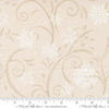 Image of When Snow Falls Swirling Snowflakes Snowy White quilting cotton fabric by Deb Strain for Moda Fabrics. Features snowflakes and swirls on a cream background. Cute Little Fabric Shop.