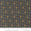 Image of When Snow Falls Jingle Bell Stripe Night Sky quilting cotton fabric by Deb Strain for Moda Fabrics. Features stripes on a blue and green background. Cute Little Fabric Shop.
