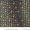 Image of When Snow Falls Jingle Bell Stripe Night Sky quilting cotton fabric by Deb Strain for Moda Fabrics. Features stripes on a blue and green background. Cute Little Fabric Shop.