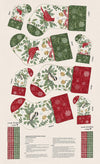SALE When Snow Falls Stocking Panel Snowy White Christmas Fabric - 56179 - Moda Fabrics Quilting Cotton Fabric