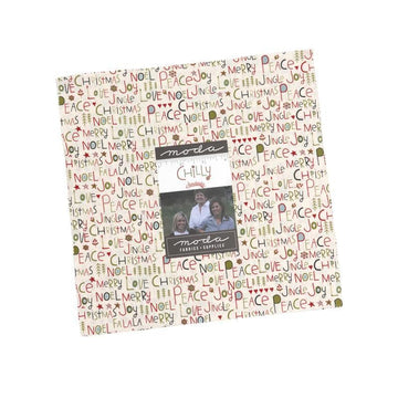 Chilly Layer Cake Christmas Fabric - 49330LC - 42-Piece Precut - Moda Fabric Quilting Cotton Fabric