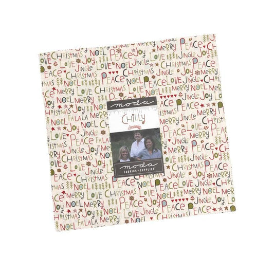 Chilly Layer Cake Christmas Fabric - 49330LC - 42-Piece Precut - Moda Fabric Quilting Cotton Fabric
