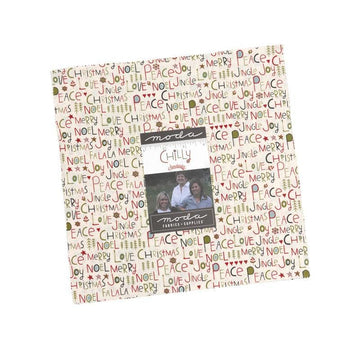 Chilly Layer Cake Christmas Fabric - 49330LC - 42-Piece Precut - Moda Fabric Quilting Cotton Fabric