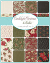Candlelight Christmas Layer Cake Leaves Fabric - 44420LC - 42-Piece Precut - Moda Fabric Quilting Cotton Fabric