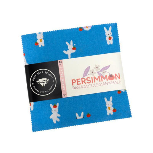 Persimmon Charm Pack Plants Fabric - RS1118PP - 42-Piece Precut - Moda Fabrics Quilting Cotton Fabric