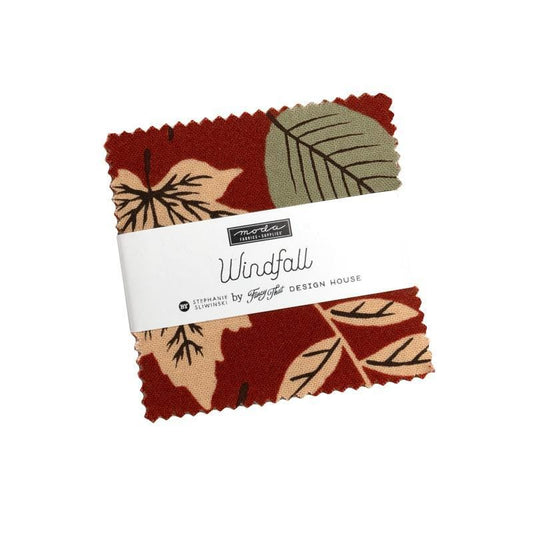Windfall Mini Charm Pack Autumn Fabric - 45650MC - 42-Piece Precut - Moda Fabrics Quilting Cotton Fabric