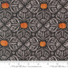 Image of Coven Medallion Tiles Onyx quilting cotton fabric by Robin Pickens for Moda Fabrics. Features pumpkins and swirls on a black background. Cute Little Fabric Shop.