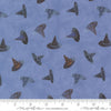 Image of Coven Witch Hats Dusk quilting cotton fabric by Robin Pickens for Moda Fabrics. Features hats on a blue background. Cute Little Fabric Shop.