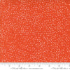 Image of Coven Dotty Thatched Tangerine quilting cotton fabric by Robin Pickens for Moda Fabrics. Features dots on an orange background. Cute Little Fabric Shop.