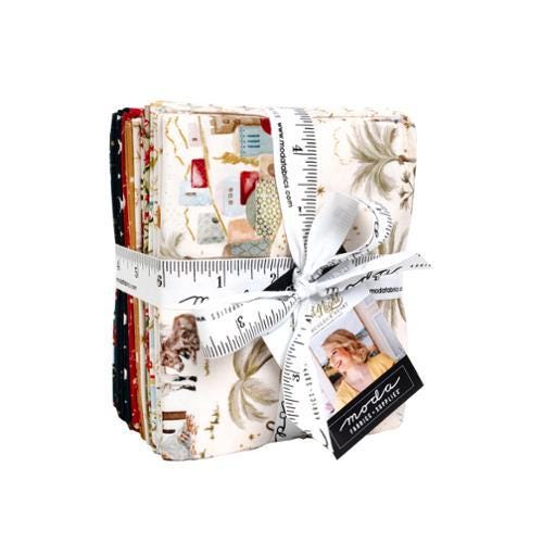 SALE Silent Night Fat Quarter Bundle Christmas Fabric - 40050AB - 20-Piece Precut - Moda Fabrics Quilting Cotton Fabric