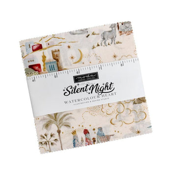 Silent Night Charm Pack Christmas Fabric - 40050PP - 42-Piece Precut - Moda Fabrics Quilting Cotton Fabric