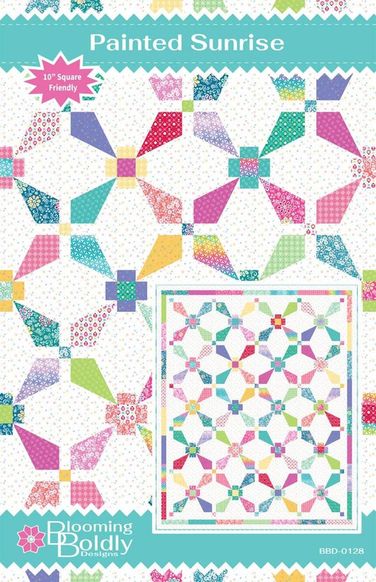 Painted Sunrise Quilt PATTERN Precut Friendly Pattern - Riley Blake INSTRUCTIONS Only