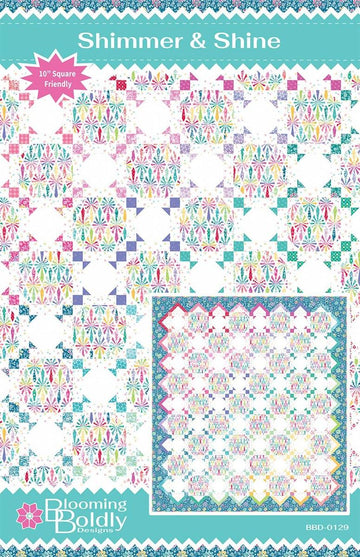 SALE Shimmer & Shine Quilt PATTERN Precut Friendly Pattern - Riley Blake INSTRUCTIONS Only
