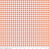 Image of Cotton Nook Plaid Orange quilting cotton fabric by Minki Kim for Riley Blake Designs. Features checkers on an orange background. Cute Little Fabric Shop.