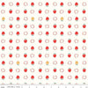 Image of Cotton Nook Apples Vintage White quilting cotton fabric by Minki Kim for Riley Blake Designs. Features apples on a white background. Cute Little Fabric Shop.