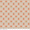 Image of Cotton Nook Apples Biscuit quilting cotton fabric by Minki Kim for Riley Blake Designs. Features apples on a brown background. Cute Little Fabric Shop.