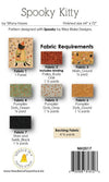 SALE Spooky Kitty Panel Quilt PATTERN Halloween Pattern - Riley Blake INSTRUCTIONS Only