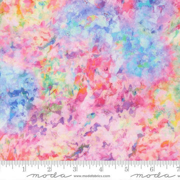 Image of Gradients Gallery Color Field Rainbow quilting cotton fabric by Moda for Moda Fabrics. Features an abstract design on a rainbow background. Cute Little Fabric Shop.