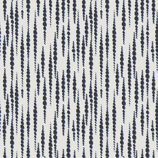 26" End of Bolt - Water Mark Tidalwave C11327 White - Riley Blake Designs - Dots Dotted Dot Strands - Quilting Cotton Fabric