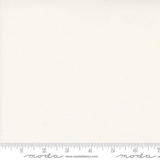 27" End of Bolt - Winter Friends Solid 56127 Cloud White - Moda Fabrics - Texture Stripe Lines - Quilting Cotton Fabric