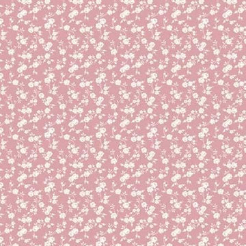 28" End of Bolt - Exquisite Vines C10704 Pink - Riley Blake Designs - Floral Flowers Roses Leaves - Quilting Cotton Fabric