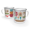 SALE Lori Holt Baked With Love Enamel Tin Mug - ST-50213 - Riley Blake 20 Ounce Hand Wash Only Cup