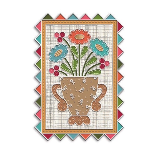 SALE Lori Holt Baked With Love Scissor Minder Floral Magnet - ST-50215 - Riley Blake Needle Minder
