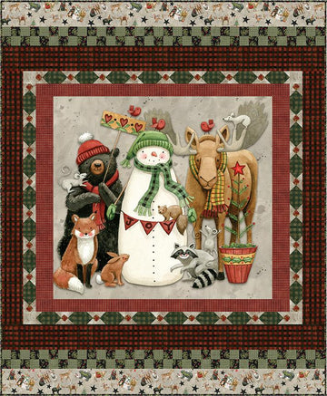 Northern Christmas Panel Kit - Northern Christmas - Teresa Kogut - Riley Blake Designs - Pattern Quilt Kit -  Quilting Cotton