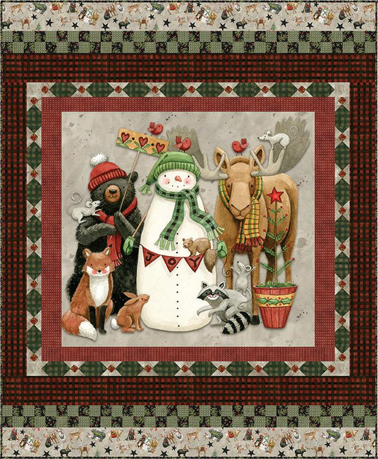 Northern Christmas Panel Kit - Northern Christmas - Teresa Kogut - Riley Blake Designs - Pattern Quilt Kit -  Quilting Cotton