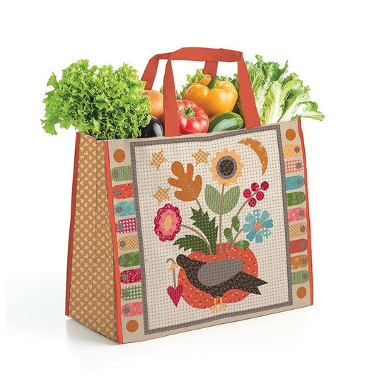 SALE Lori Holt Baked With Love Vinyl Tote Cotton Lined Grocery Bag - ST-50226 - Riley Blake Tote Bag
