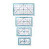 SALE Lori Holt Cute Cuts Trim-It Ruler Set Small Rectangles - STTI-50246 - Riley Blake Set of 4 Plastic Rulers