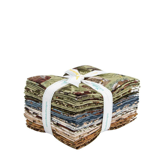 SALE Whispering Pines Fat Quarter Bundle Nature Fabric - FQ-17950-18 - 18-Piece Precut - Riley Blake Quilting Cotton Fabric
