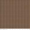 Image of Whispering Pines Plaid Brown quilting cotton fabric by The RBD Designers for Riley Blake Designs. Features plaid on a brown background. Cute Little Fabric Shop.