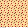 Image of Little Ladybug Ladybugs Yellow quilting cotton fabric by Lori Whitlock for Riley Black Designs. Features ladybugs on a yellow background. Cute Little Fabric Shop.