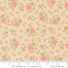 Image of My Secret Garden Rose Garden Cloud quilting cotton fabric by Stacy Iest Hsu for Moda Fabrics. Features flowers on a beige background. Cute Little Fabric Shop.