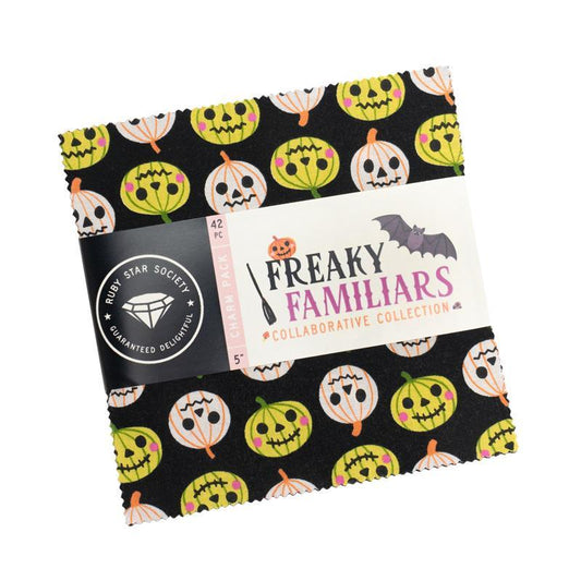 Freaky Familiar Charm Pack Halloween Fabric - RS5190PP - 42-Piece Precut - Moda Fabrics Quilting Cotton Fabric
