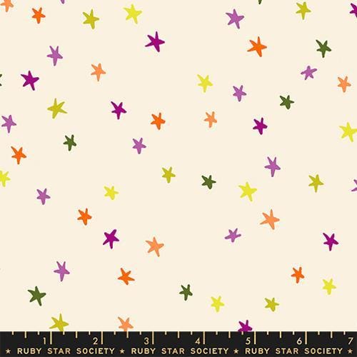 Freaky Familiars Starry Basics Spooky Natural Cream Halloween Fabric - RS4109 - Moda Fabrics Quilting Cotton Fabric