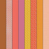 Image of Gathered Lollies One Hazel quilting cotton fabric by Jen Kingwell for Moda Fabrics. Features stripes on a pink background. Cute Little Fabric Shop.