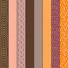 Image of Gathered Lollies Two Hazel quilting cotton fabric by Jen Kingwell for Moda Fabrics. Features stripes on a purple background. Cute Little Fabric Shop.