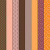 Image of Gathered Lollies Two Hazel quilting cotton fabric by Jen Kingwell for Moda Fabrics. Features stripes on a purple background. Cute Little Fabric Shop.