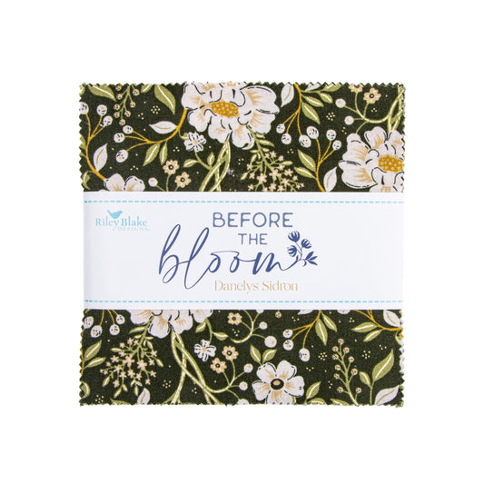 Before the Bloom 5" Stacker Floral Fabric - 5-18060-42 - 42-Piece Precut - Riley Blake Quilting Cotton Fabric
