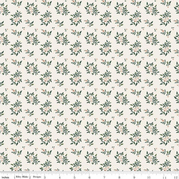 SALE Before the Bloom Juniper Cream Floral Fabric - C18065 - Riley Blake Quilting Cotton Fabric