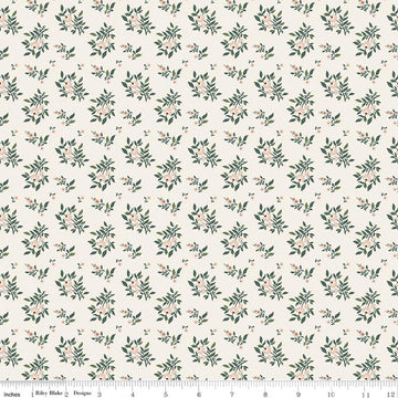 SALE Before the Bloom Juniper Cream Floral Fabric - C18065 - Riley Blake Quilting Cotton Fabric